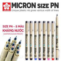 Bút kim màu đi nét chuyên nghiệp SAKURA Pigma Micron - ngòi PN