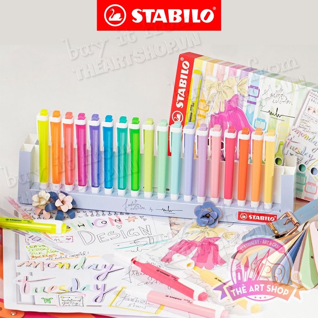 Bộ 18 màu Stabilo Swing Cool - Fashion Edition pastel & neon