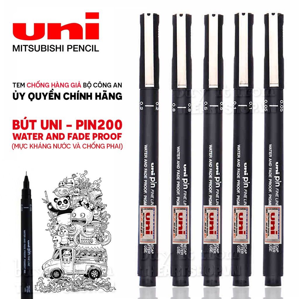 Bút đi nét UNI-PIN - UNI-PIN Liner