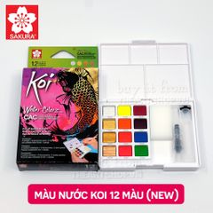 Màu nước nhũ SAKURA Koi 12/24 màu - SAKURA Koi Watercolor Creative Art Colors 12/24 colors