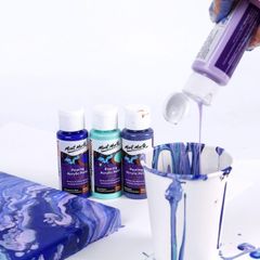 Bộ màu đổ MONT MARTE Premium Pouring Acrylic Paint set 4 chai 60ml