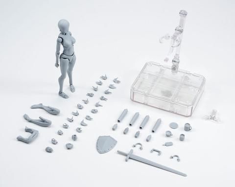 Hình nhân Nữ Anatomy Body-Chan ver 2 (Bandai - Nhật Bản) S H Figuarts - Màu XÁM