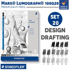 Bộ chì phác thảo STAEDTLER - STAEDTLER Mars® Lumograph® 100G20 - Set 20