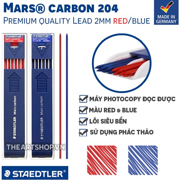 Ruột chì 2mm STAEDTLER - STAEDTLER Mars® Carbon Pencil Lead 204 Blue