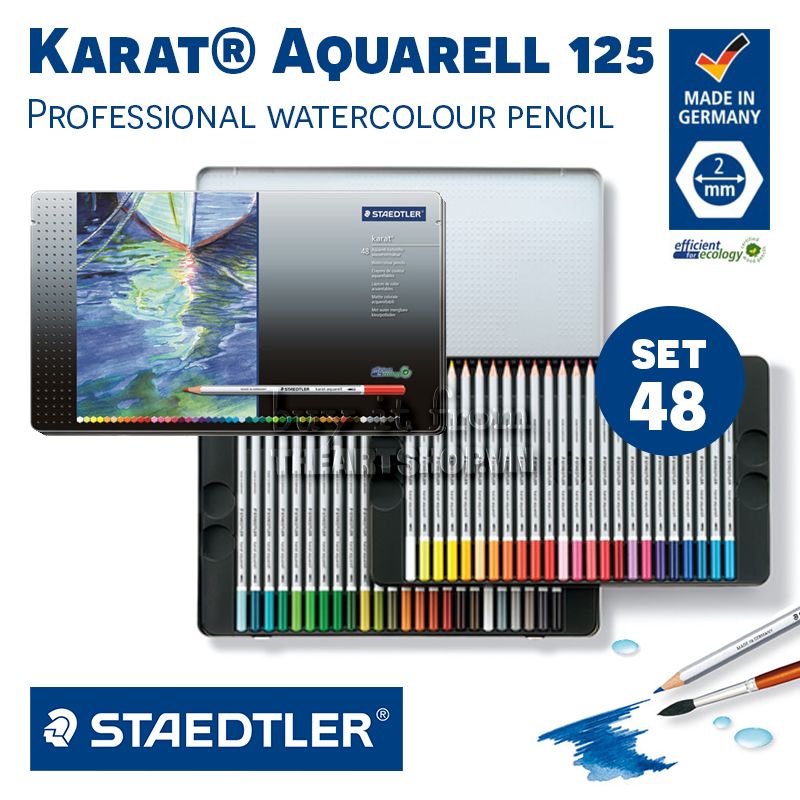 Chì màu nước chuyên nghiệp STAEDTLER - STAEDTLER Karat® Aquarell Watercolor 48 colors
