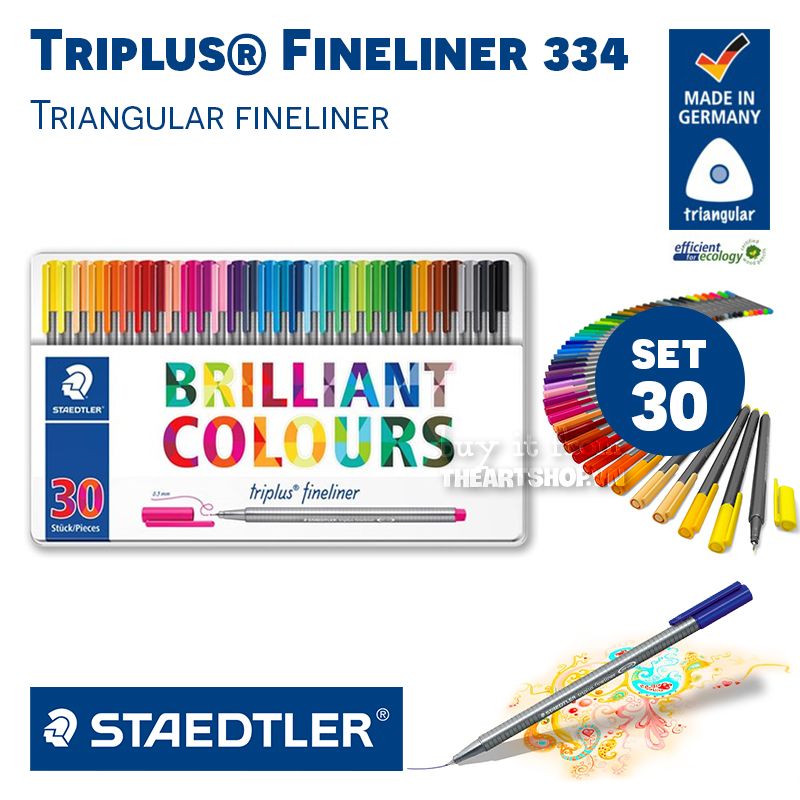 Bút vẽ đi nét STAEDTLER - STAEDTLER Triplus® Fineliner 334 - Set 30