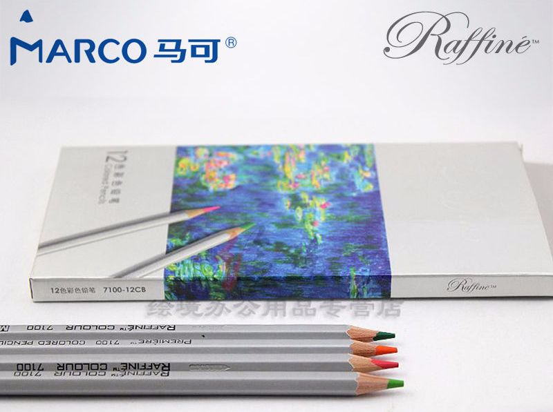 Chì màu MARCO 12 màu (Hộp giấy) - MARCO Raffine 12 Color Pencils (Paper box)