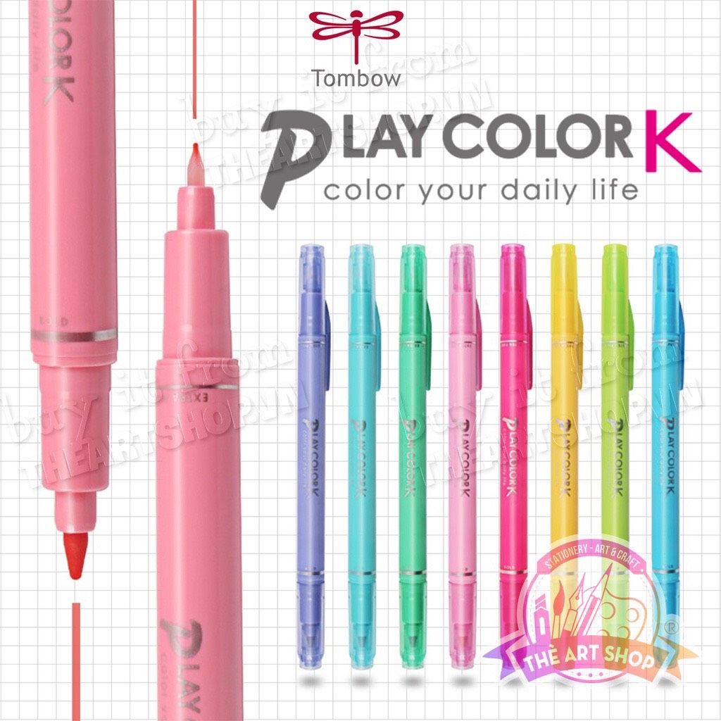 Bút marker gốc nước 2 đầu TOMBOW Playcolor K