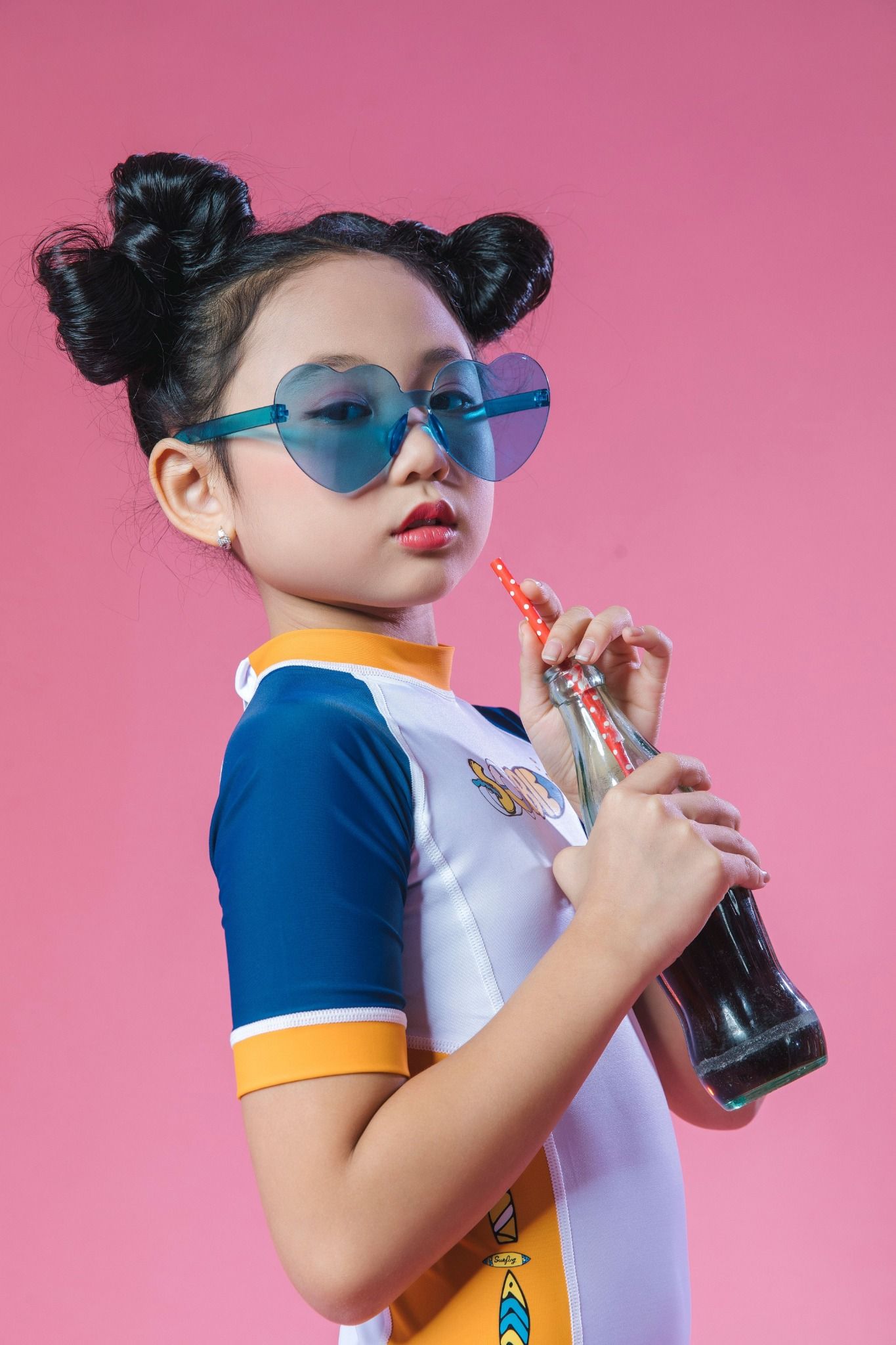 Đồ bơi liền thân Kid ngắn tay Sobie