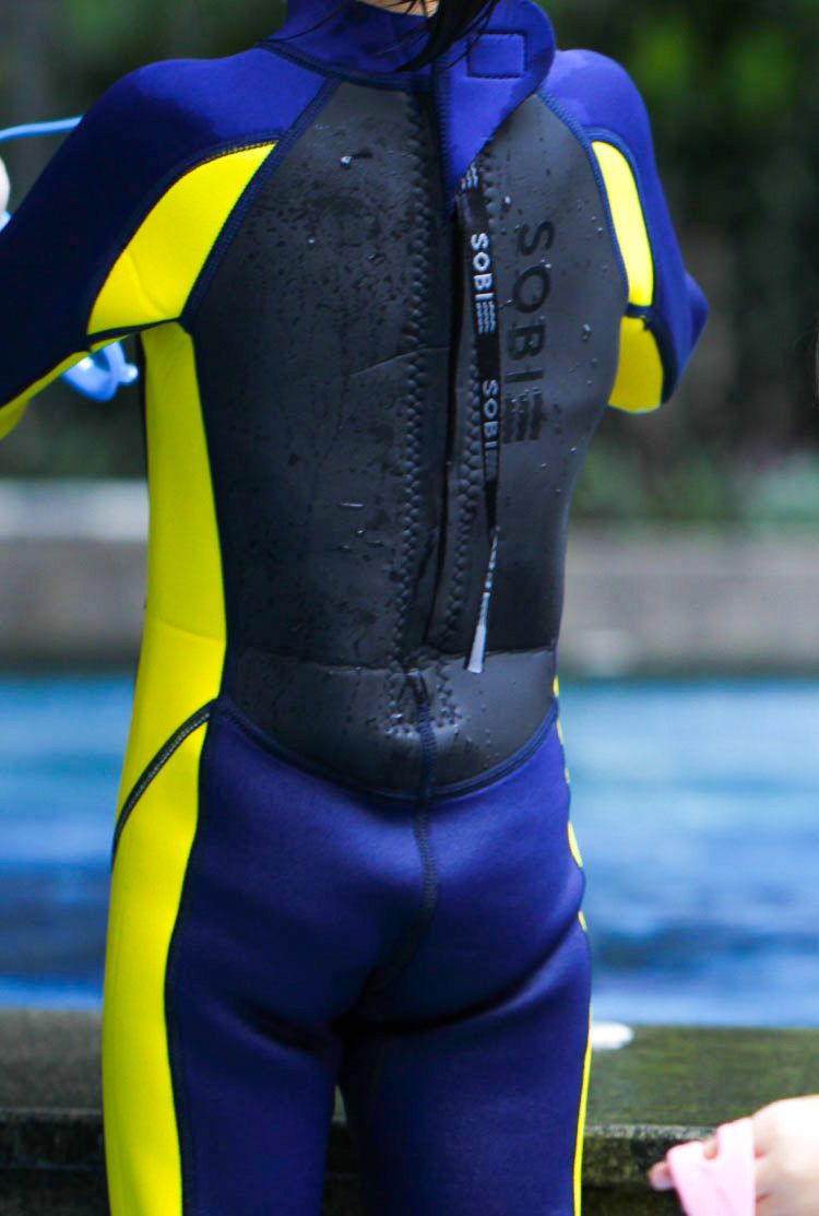 Đồ bơi trẻ em giữ nhiệt Wetsuit SOBIE Blue-Yellow