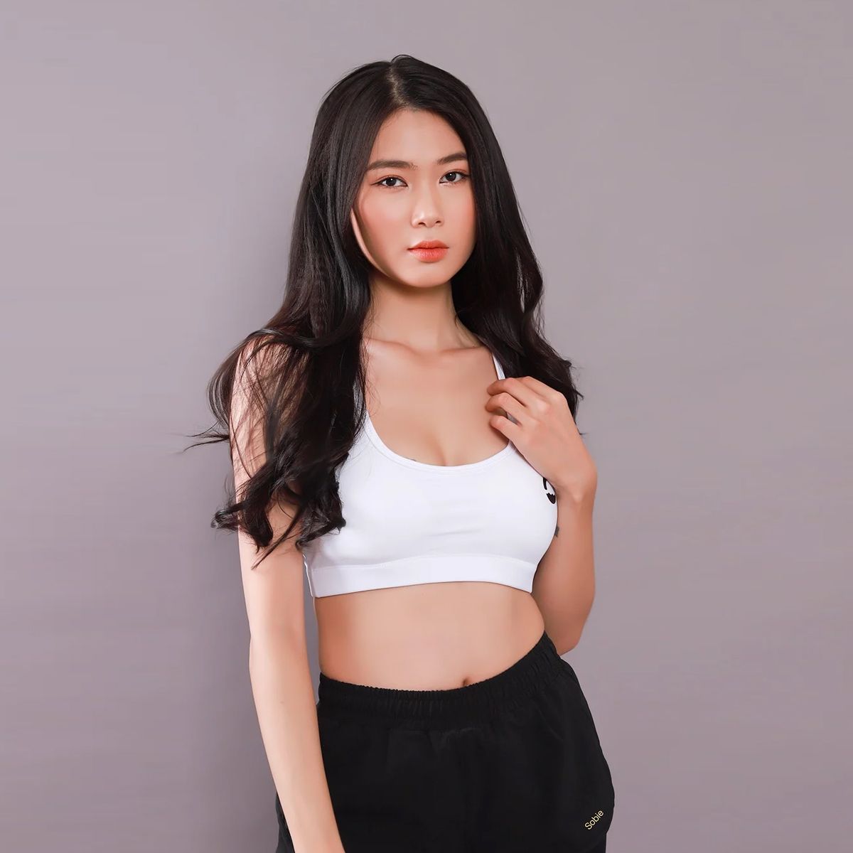 Áo bra bơi White Sobie
