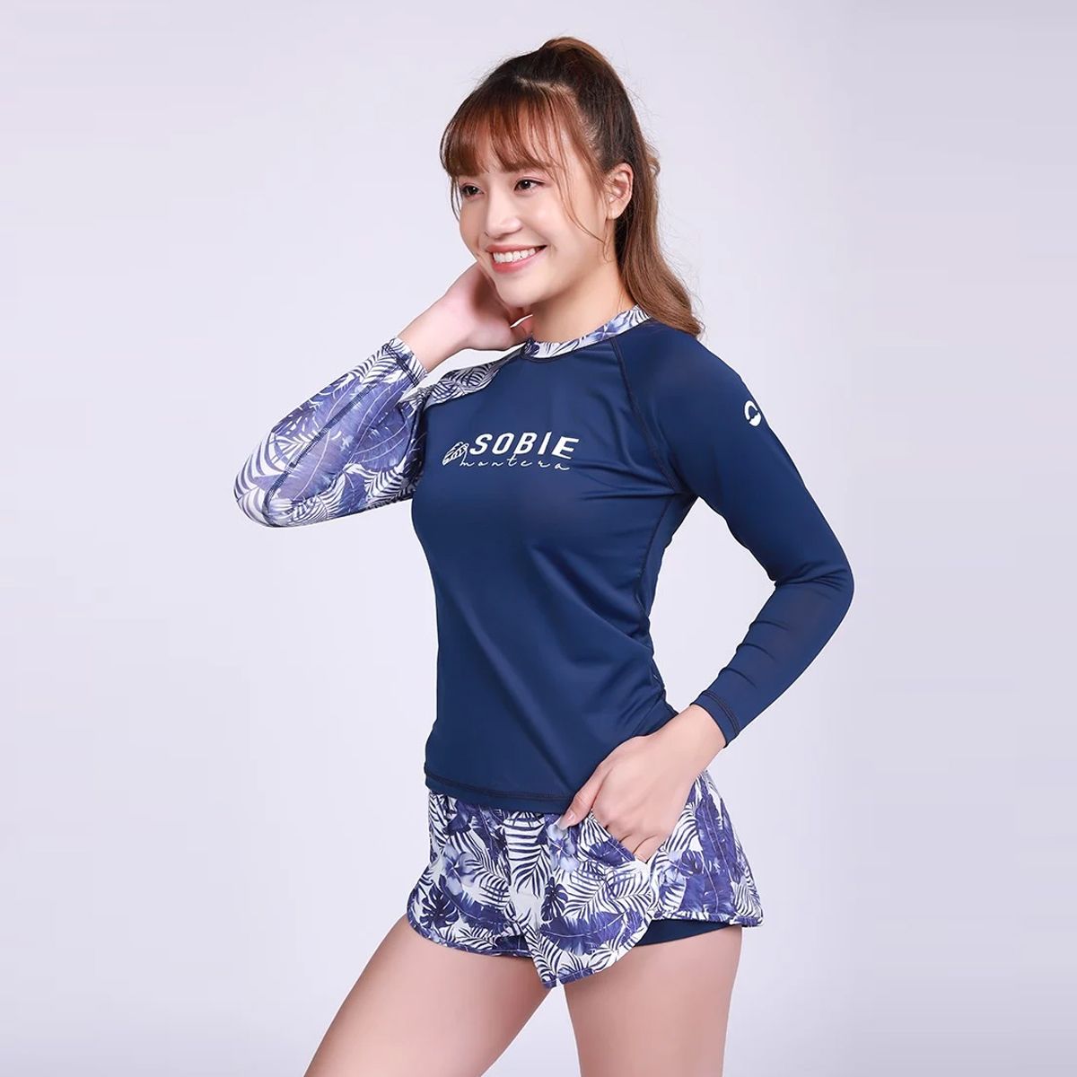 Đồ Bơi Nữ Big Size Navy Pattern