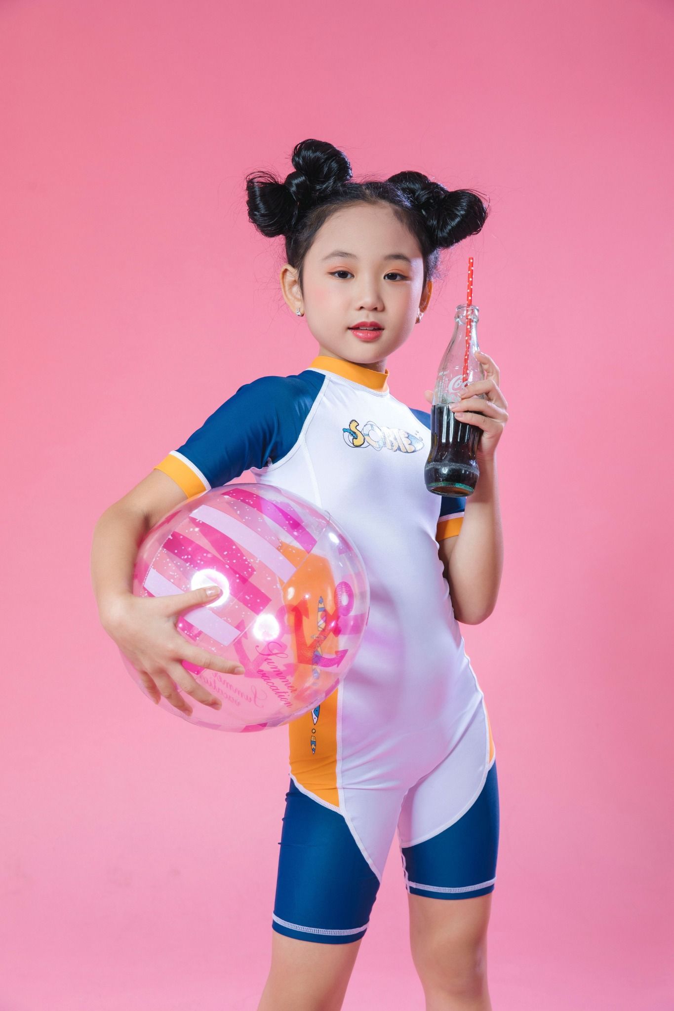 Đồ bơi liền thân Kid ngắn tay Sobie
