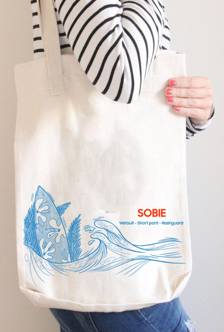 Túi thời trang đi biển SOBIE Canvas
