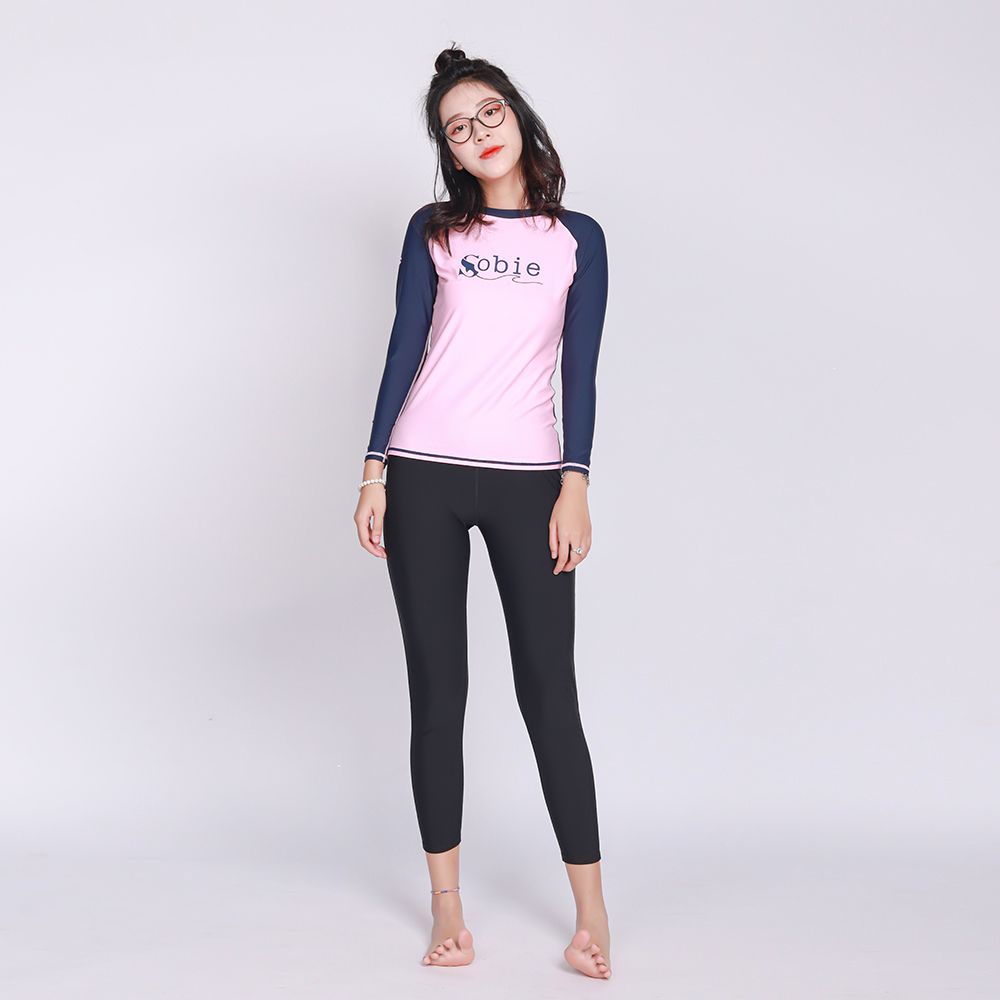 Áo bơi nữ Basic Pink Navy