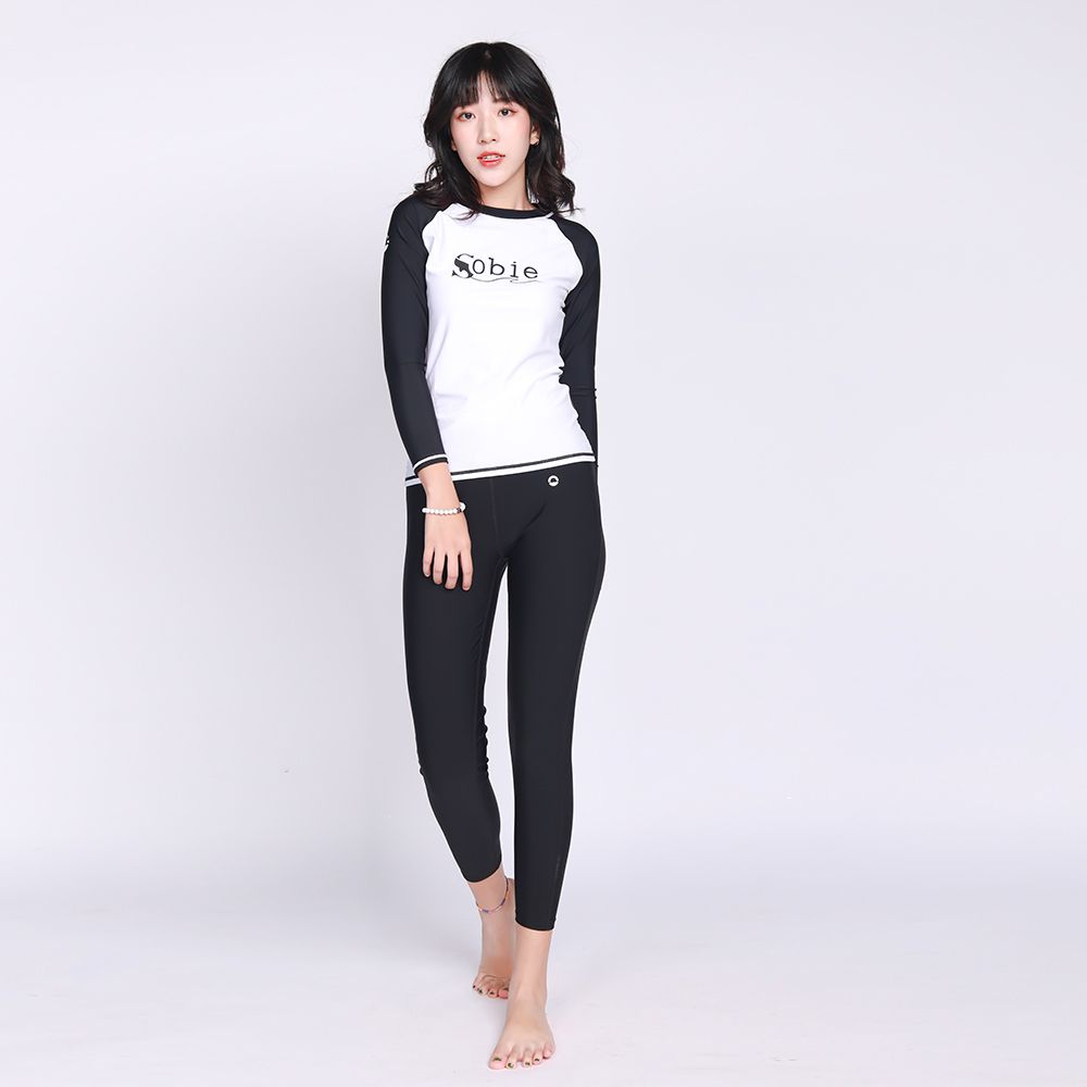 Áo bơi nữ Basic Black White