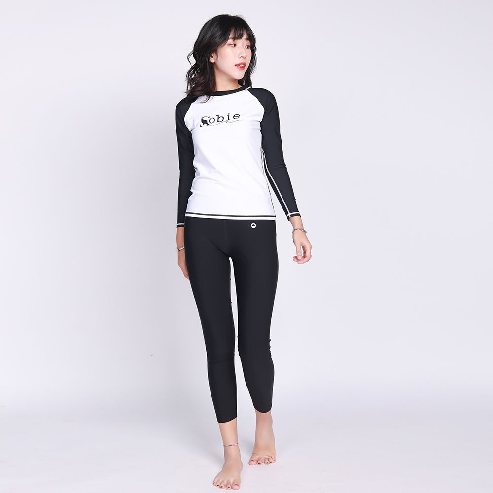 Áo bơi nữ Basic Black White