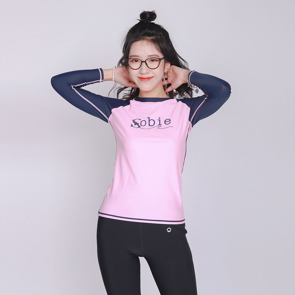 Áo bơi nữ Basic Pink Navy