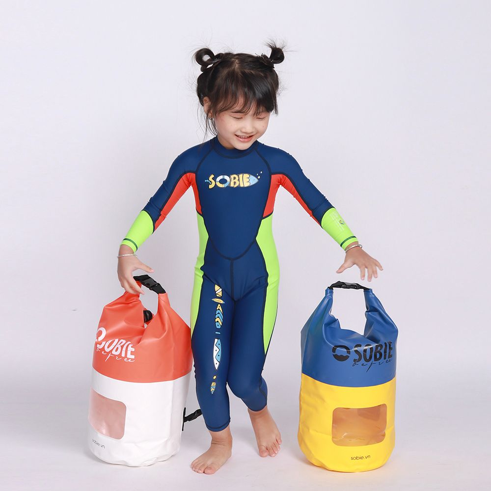 Đồ Bơi Trẻ Em Liền Thân Tay Dài Giữ Nhiệt Chống Nắng Sobie