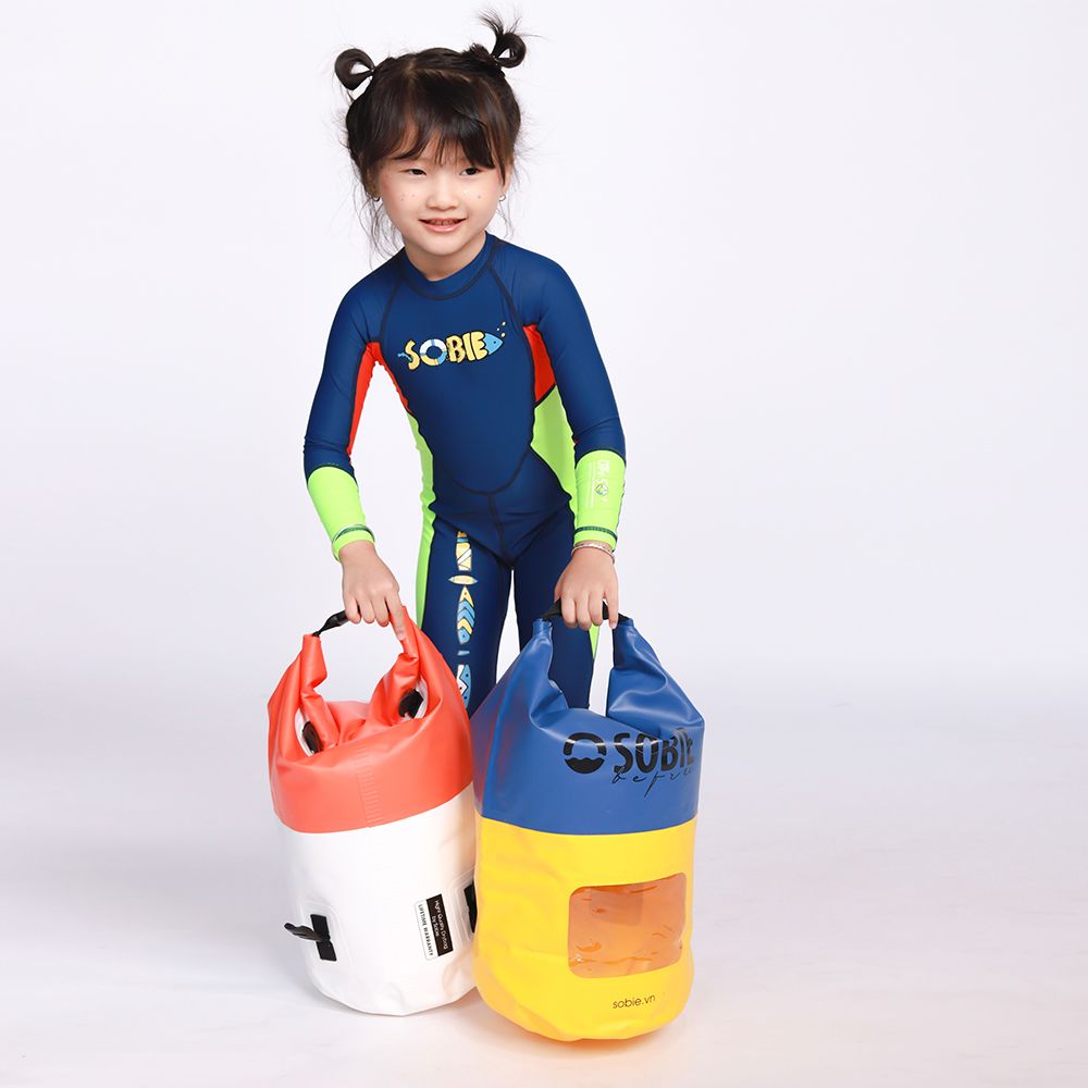 Đồ Bơi Trẻ Em Liền Thân Tay Dài Giữ Nhiệt Chống Nắng Sobie