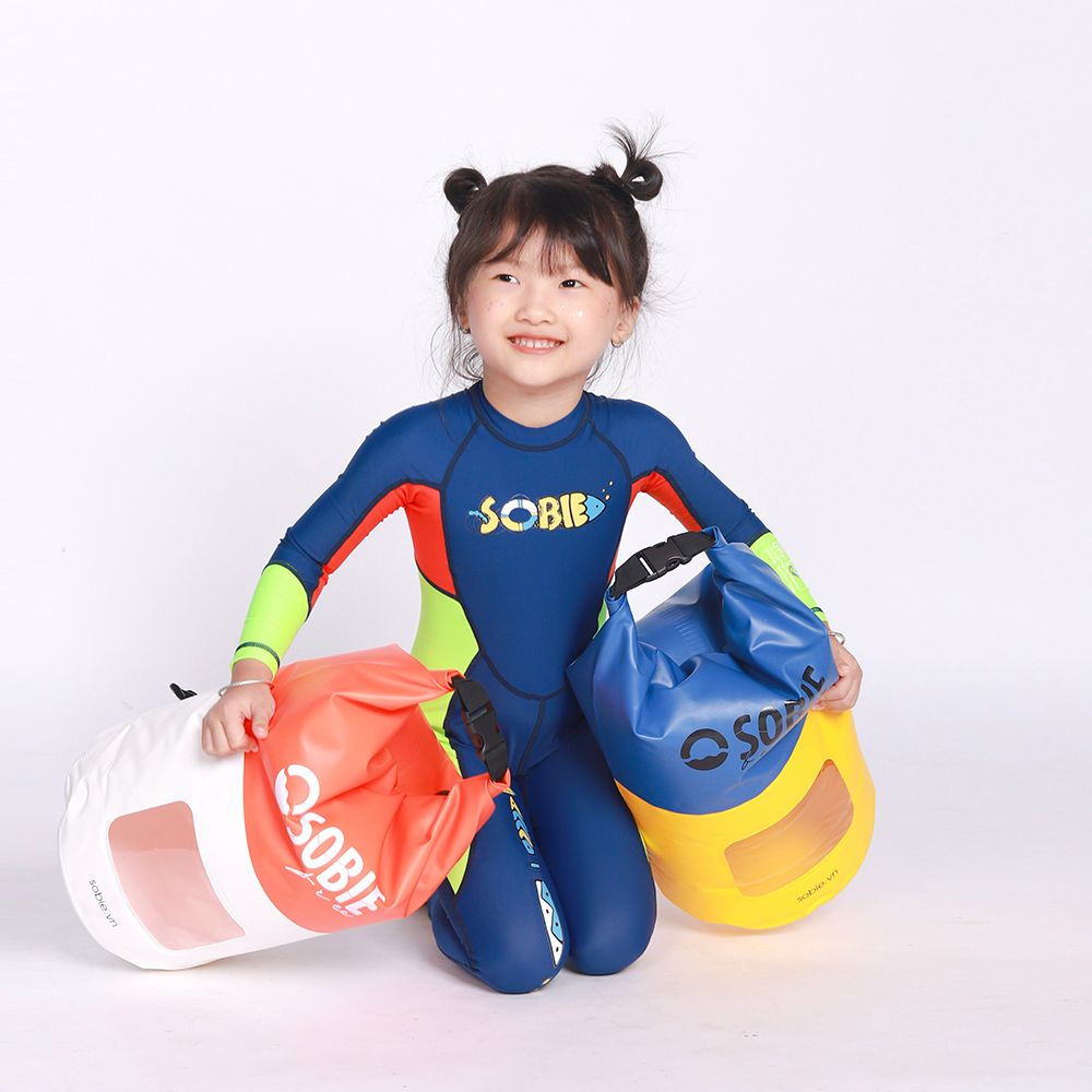 Đồ Bơi Trẻ Em Liền Thân Tay Dài Giữ Nhiệt Chống Nắng Sobie