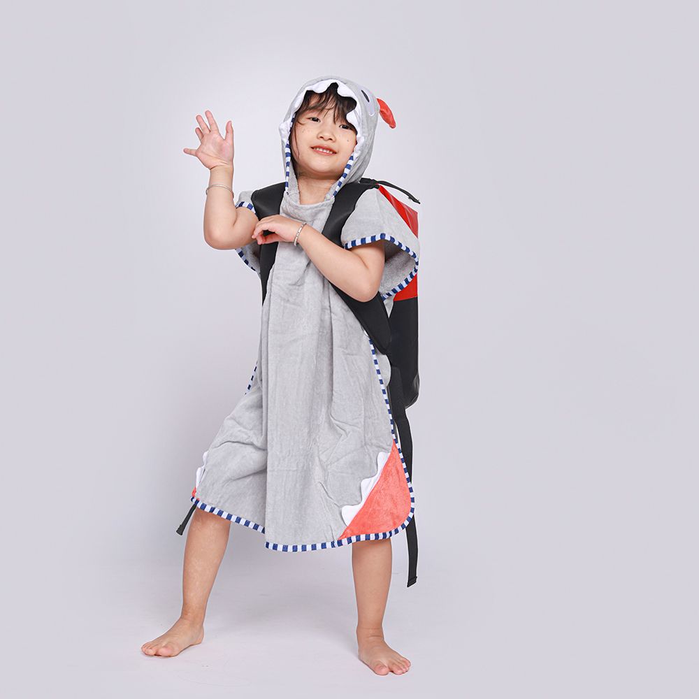 Khăn tắm trẻ em poncho monster