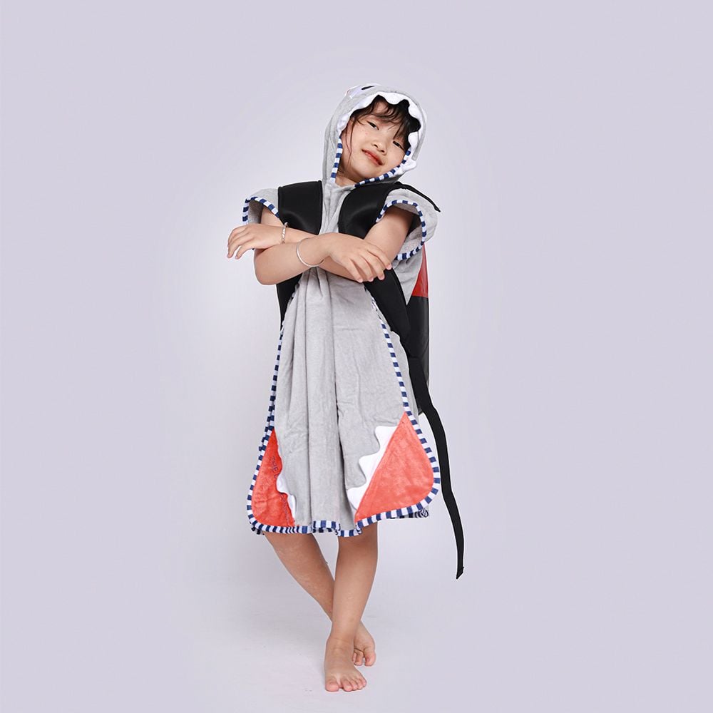 Khăn tắm trẻ em poncho monster