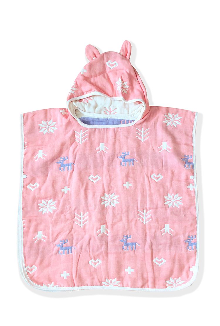 Khăn tắm trẻ em poncho deer