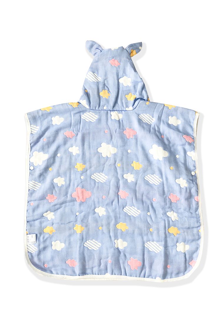 Khăn tắm trẻ em poncho peppa blue