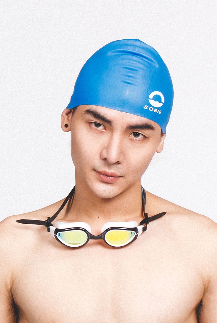 Nón Bơi Silicon chống trượt Xanh