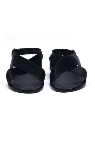 Giày sandal bệt nữ quai chéo Merly 1383 Đen vân, Giày sandals nữ, Giày nữ big size