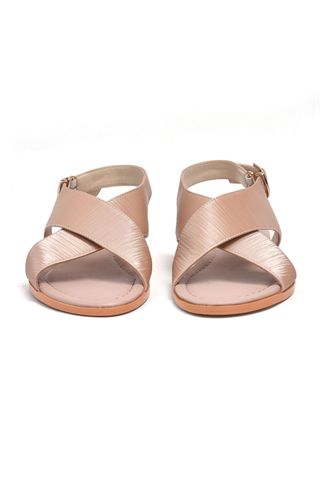 Giày sandal bệt nữ quai chéo Merly 1383 Hồng vân, Giày sandals nữ, Giày nữ big size