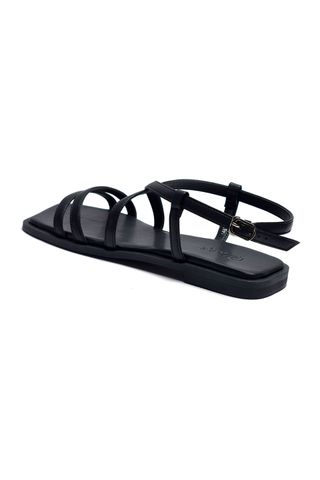 Giày Sandals Dây Mảnh Đế Bệt, Xăng Đan Dây, Giày Xăng Đan Nữ Cao Cấp, Giày Nữ Hàng Hiệu, Giày Sandals Big Size, Giày Nữ Big Size TPHCM Merly 1467 Đen