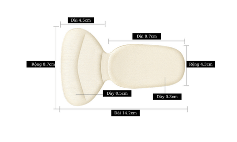 Lót gót chữ T cách xử lý giày cao gót bị rộng