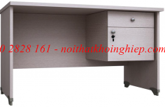 Bàn nhân viên gỗ MFC nhập khẩu có hộc tủ nhiều ngăn kéo (KCHE1206)