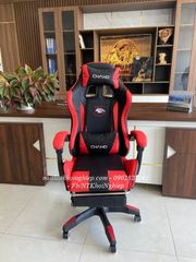 Ghế gaming đẹp giá rẻ có gác chân màu Đỏ Đen CGF01