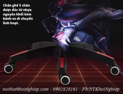 Ghế gaming đẹp giá rẻ có gác chân màu Trắng Đen CGF01