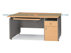 Bàn làm việc văn phòng hiện đại có ngăn kéo hộc tủ (KCU1400)