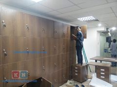 Tủ Locker gỗ thiết kế ngăn chứa lớn tiện lợi khóa an toàn
