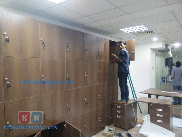 Tủ Locker gỗ nhiều ngăn