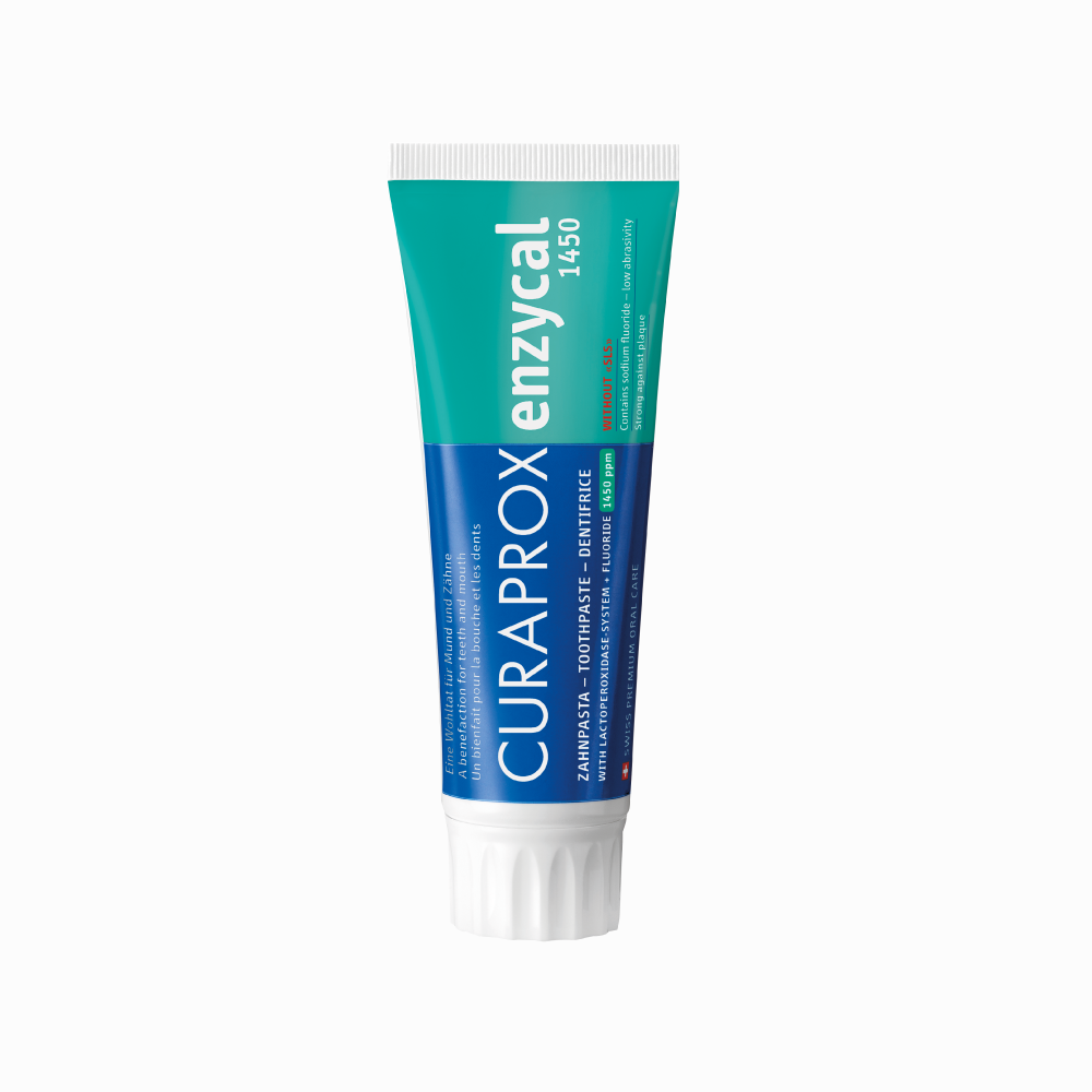 Kem đánh răng Curaprox Enzycal 1450 ngừa sâu răng 75ml