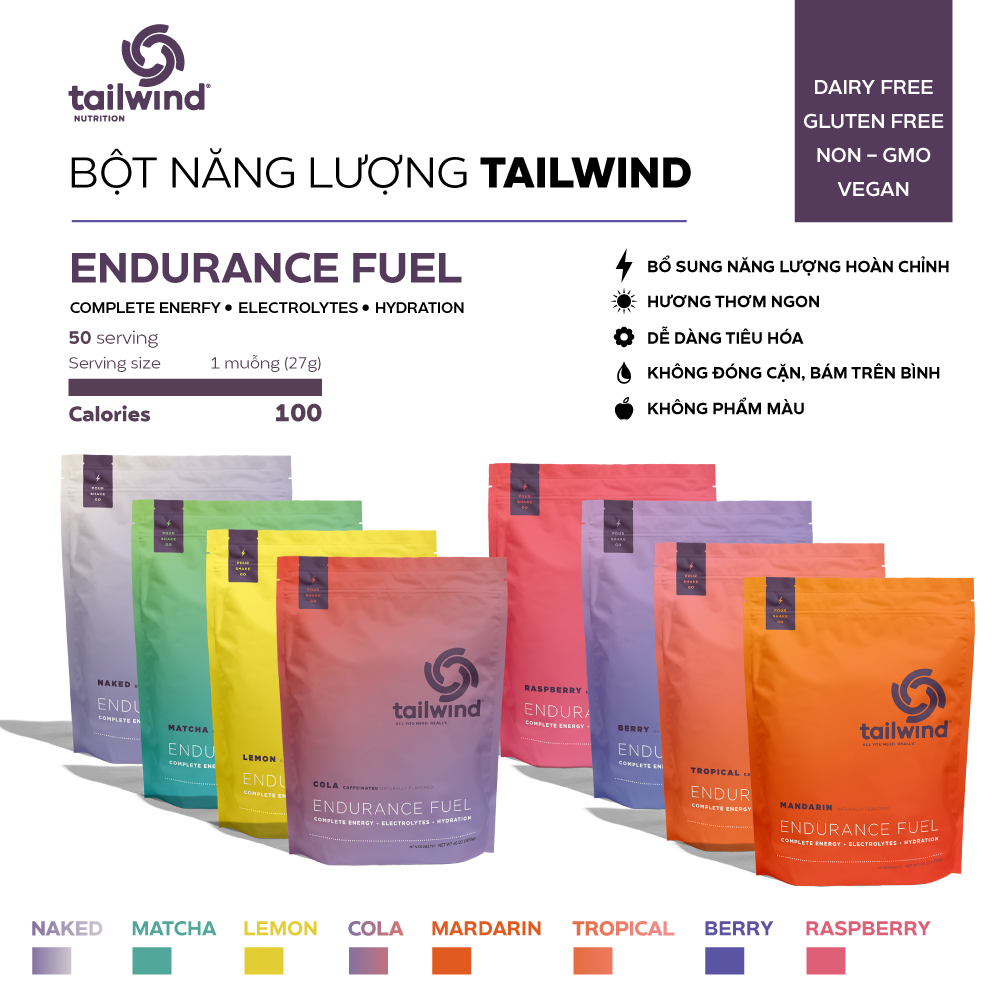 Bột năng lượng Tailwind Endurance Fuel gói 50 serving