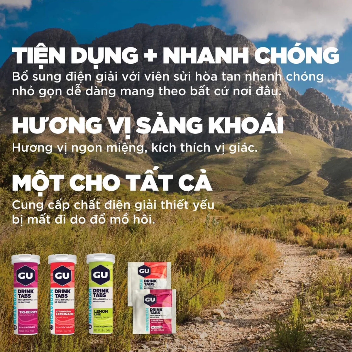 Viên sủi điện giải GU hộp 12 viên