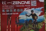  Gậy leo núi chạy trail siêu nhẹ bền chắc Zenone Z1802 Carbon colorful 