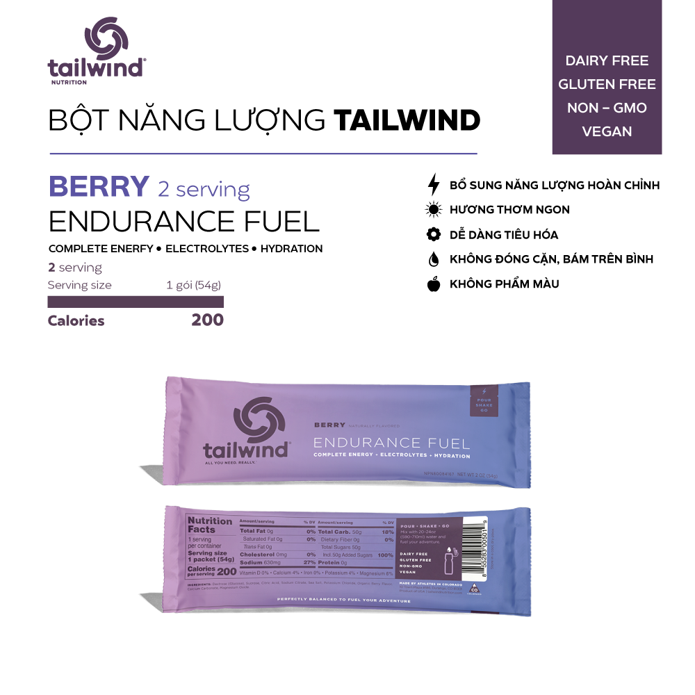  Bột năng lượng Tailwind Endurance Fuel gói 2 serving 