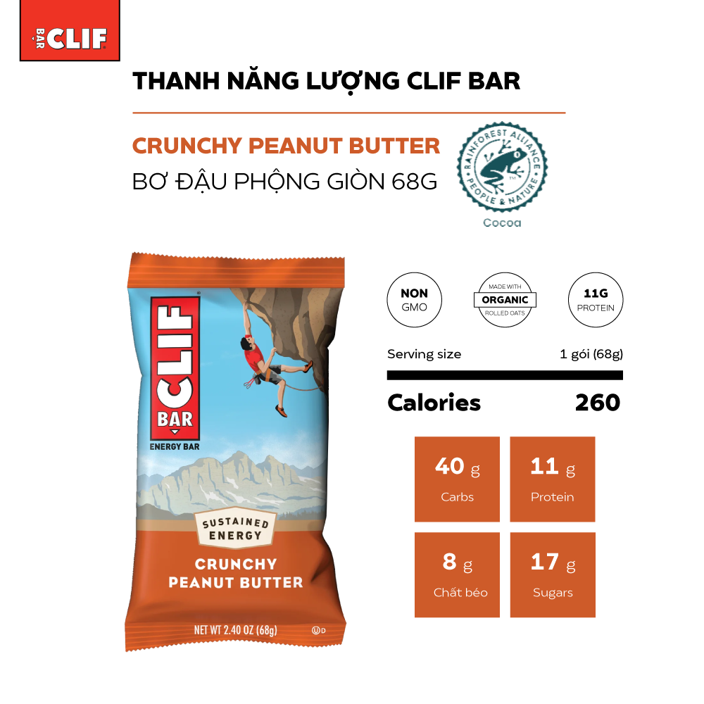  Thanh Năng Lượng CLIF Bar 68g 