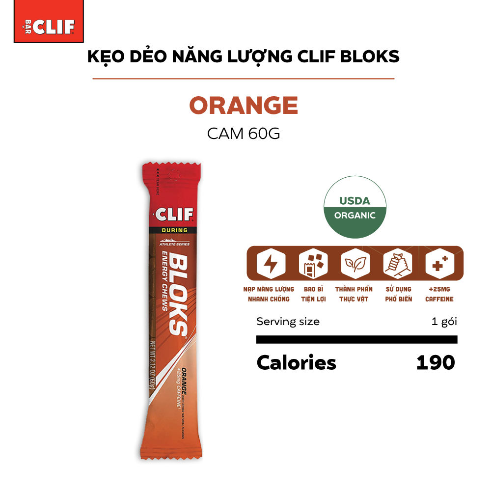 Kẹo Dẻo Clif Bloks Bổ Sung Năng Lượng 60g