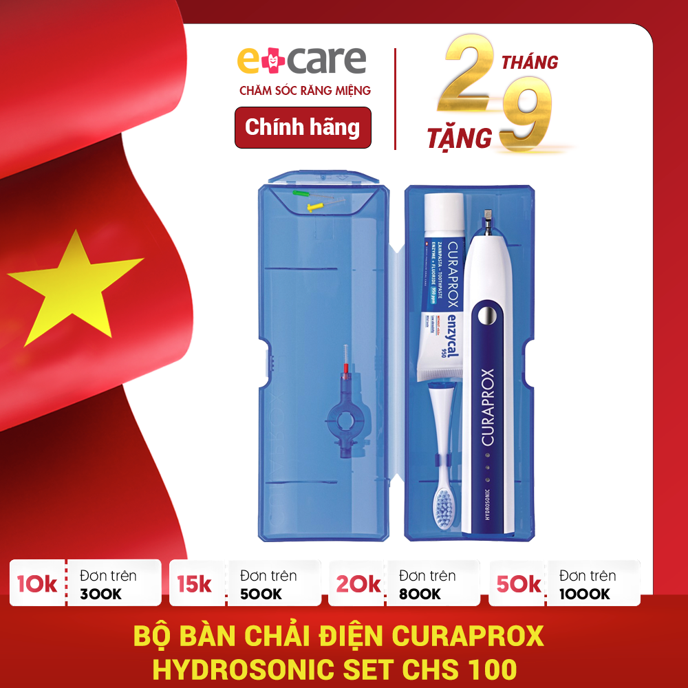  Bộ bàn chải điện Curaprox Hydrosonic Set CHS 100 