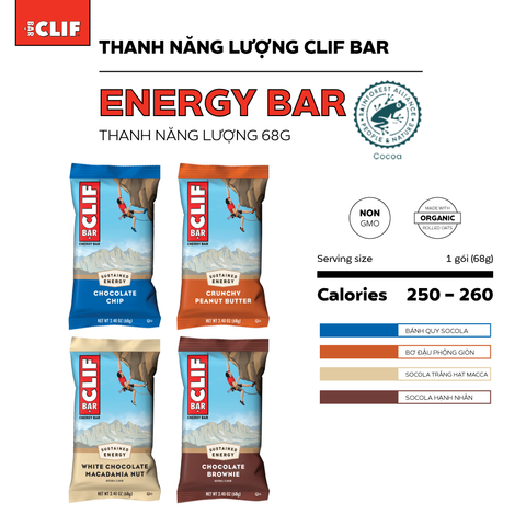  Thanh Năng Lượng CLIF Bar 68g 