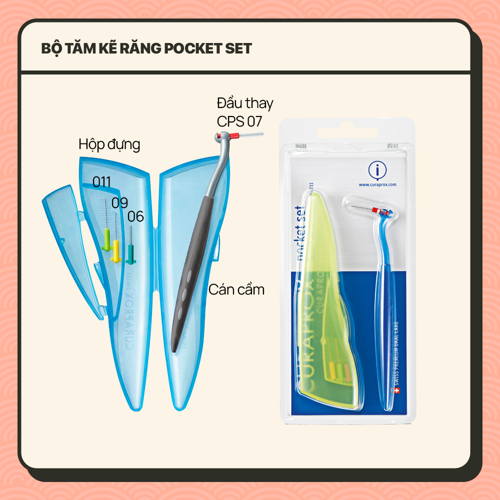 Bộ sản phẩm cho răng niềng Curaprox - Combo 3